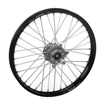 Фото Колесо переднее 19-1,60 Black Rim-Polished silver hub, 22mm Haan Wheels, KTM-HQV 85 14-