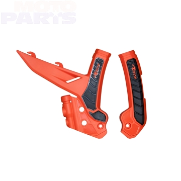 Фото Защита рамы RTECH, оранжевая/чёрная, SX(F)125-450 23-25, EXC(F) 24-25