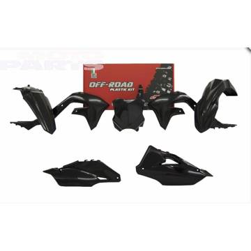 Фото Комплект пластика RTECH, чёрный, KXF250 21-24, KXF450 19-23