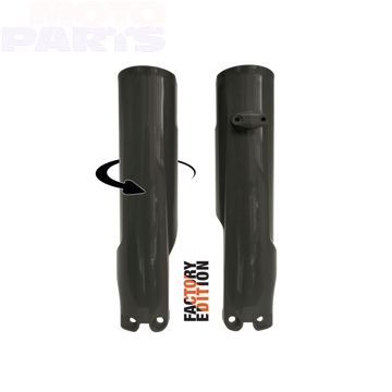 Фото Защита передних амортизаторов RTECH Factory Edition, чёрная, SX/SXF/TC/FC125-450 23-25 EXCF/TE/FE250-450 24-25, MC/MCF/EC/ECF125-250-300-350-450 24-25