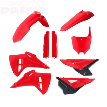 Фото Комплект пластика RTECH, красный, CRF250/450 25-26 (+защита передней вилки)