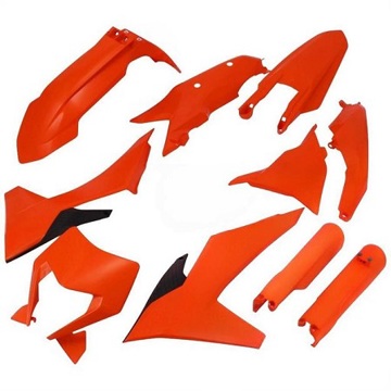 Фото Комплект пластика  ( + защита передней вилки) POLISPORT, оранжевый, EXC(F)250-500 24-..,