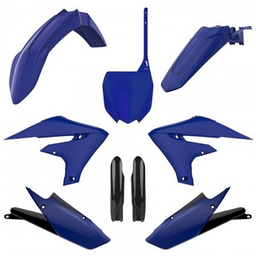 Фото Комплект пластика OEM color сине-черный Polisport, Yamaha YZ250F 19-23, YZ450F 18-22