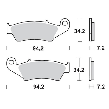 Фото Тормозные колодки MOTO-MASTER Nitro, передние, CR(F)/KX(F)/RM(Z)04-25, YZF250 01-06, YZF450/YZ125/250 03-07
