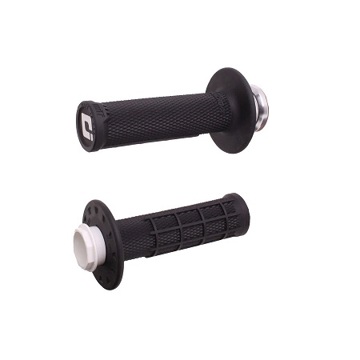 Фото Резиновые ручки, прикручиваемые ODI Micro-X Half-Waffle, чёрные (Lock-On V2)