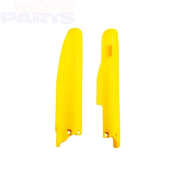 Фото Защита передних амортизаторов RTECH, желтая, RMZ250/450 07-25, RM125/250 07-11