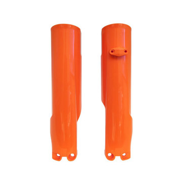 Фото Защита передних амортизаторов RTECH, оранжевая, SX/SXF/TC/FC125-450 23-25 EXCF/EXC/TE/FE250-450 24-25, MC/MCF/EC/ECF125250-300-350-450 24-25