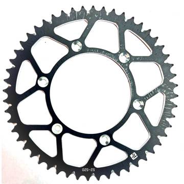 Фото Звезда задняя алюминиевая чёрная 520-51T Tech Pro, KTM SX(F)/EXC(F)125-505 02-, Husqvarna TC/TE/FC/FE125-505 14-, GasGas MC(F)/EC(F)125-505 21-