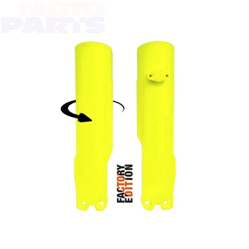 Фото Защита передних амортизаторов RTECH Factory Edition, жёлтый неон, SX(F)/TC/FC125-450 23-25 EXCF/TE/FE250-450 24-25