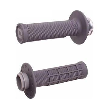 Фото Резиновые ручки, прикручиваемые ODI Micro-X Half-Waffle, темно-серые (Lock-On V2)