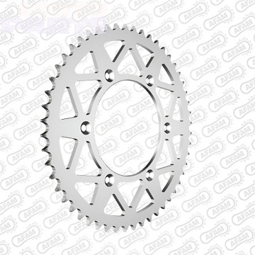 Фото Задняя шестерня, алюминиевая 520-52T AFAM, серебристая, KTM 01-, HSQ 14-, GG 21-