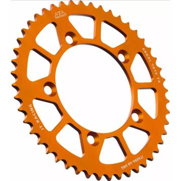 Фото Звезда задняя, алюминиевая оранжевая 420-48T PBR, KTM SX65 02-24, Husqvarna TC65 17-24, GasGas MC65 21-24