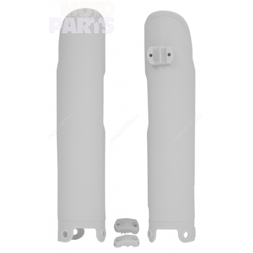 Фото Защита передних амортизаторов RTECH, белая, SX/SXF/EXC 125-525 00-07
