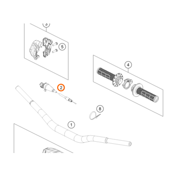Фото Трас газа KTM (OEM), KTM SX50 24-25, HSQ TC50 24-25, GG MC50 24-25