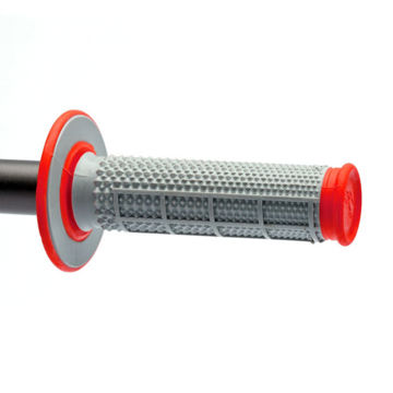 Фото Грипсы Renthal MX Dual Compound Grips Tapered H-Waff серо-красные