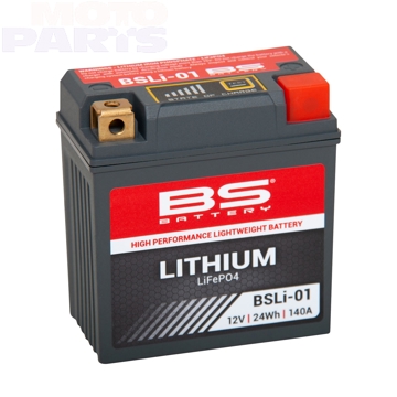 Фото Аккумулятор BS BSLI01, 12V, 2.0Ah (LiFePO4) (92x52x90mm), CRF250/450 18-25
