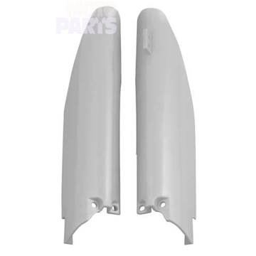 Фото Защита передних амортизаторов RTECH, белая, RMZ250/450 07-25, RM125/250 07-11