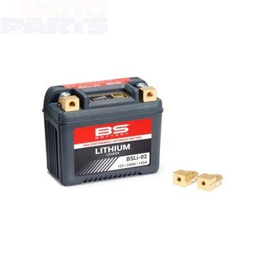 Фото Аккумулятор BS BSLi-02, 12V, 2.0Ah (LiFePO4) (107x56x85mm), KTM, HSQ, KAW, YAM, BETA