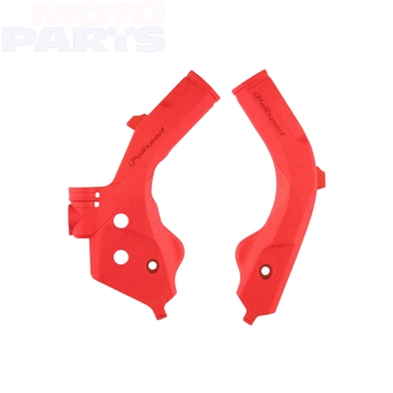 Фото Защита рамы POLISPORT красная, HSQ TC/FC125-450 19-22, TE/FE250-500 20-23