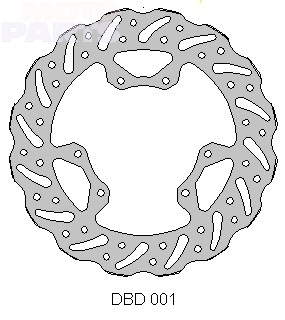 Фото Передний тормозной диск DELTA, D240мм, CRF250 02-17, CRF450 02-17